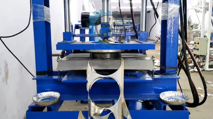 Automatic paper plate machine making silver plates